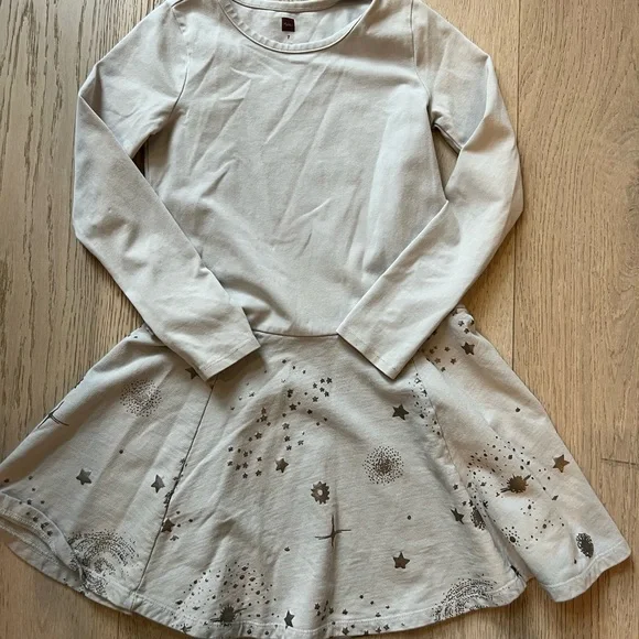 Tea Collection Bundle of SEVEN Girls Long Sleeve Dresses - Purple, Grey - Picture 5 of 9